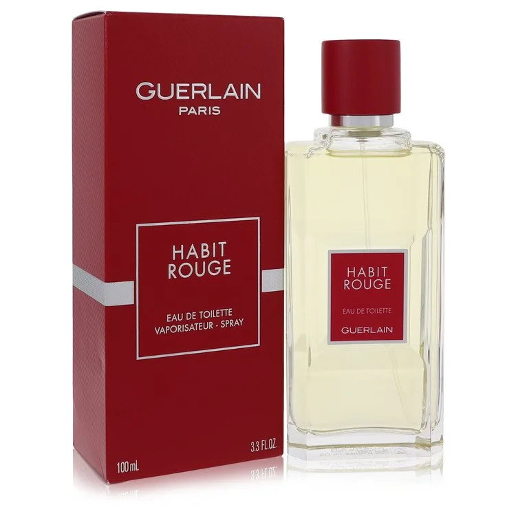HABIT ROUGE – Guerlain pour Homme – Eau de Toilette – 100ml / 3.4 fl.oz