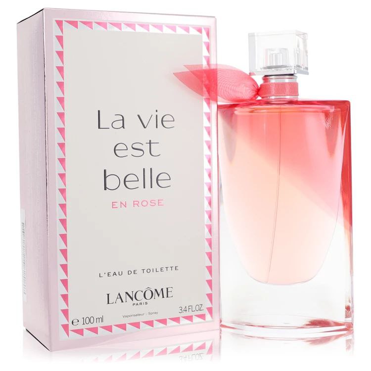 LA VIE EST BELLE EN ROSE – Eau de Toilette de Lancôme pour Femme – 100ml / 3.4 fl.oz